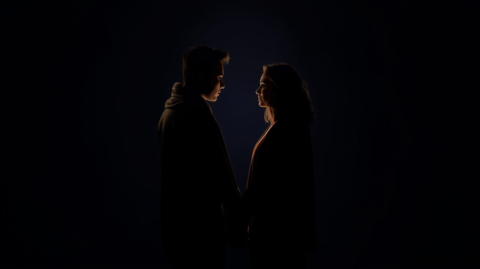 Standing close with respectful space